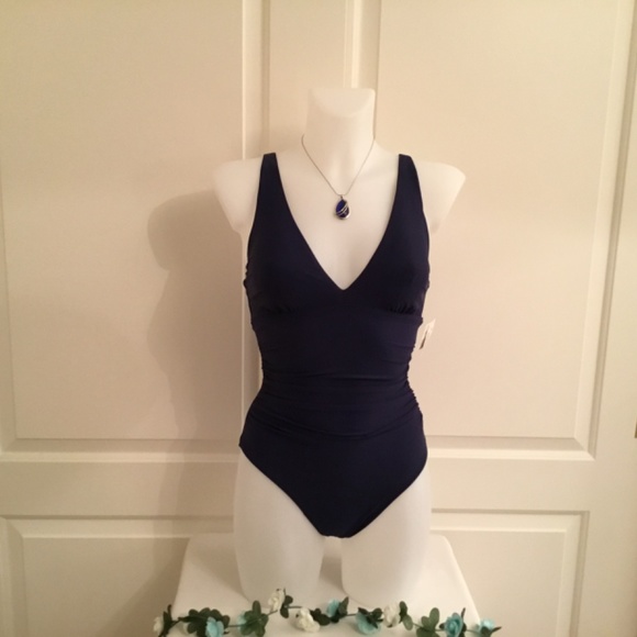 Women's Plunge Tummy Control Shaping Swimsuit - Picture 2 of 6